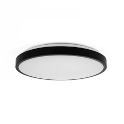 Oprawa sufitowa plafoniera V-TAC 18W LED SAMSUNG CHIP okrągły 30cm natynkowy pilot czujnik ruchu IP44 czarny VT-8618S 4000K 1830