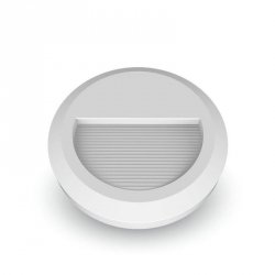 Oprawa schodowa 2W LED V-TAC biała okrągła 230V IP65 VT-1142 4000K 80lm