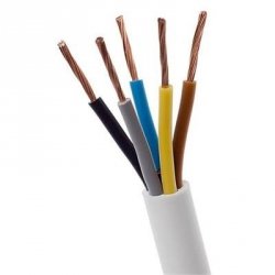 Przewód kabel sterujący do klimatyzacji linka OWY 5x1mm2 żo 300/500V biały Elektrokabel | 1m