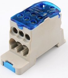 Blok rozdzielczy modułowy 1x8 zacisków 160A 690V E.4096/160 Pawbol