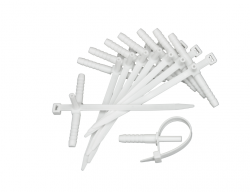 Uchwyt montażowy UM, fi6mm, biały, 25szt., H.7206A, Pawbol