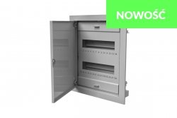 Rozdzielnica modułowa 2x12 podtynkowa z metalowymi drzwiami IP40 (C.1524)