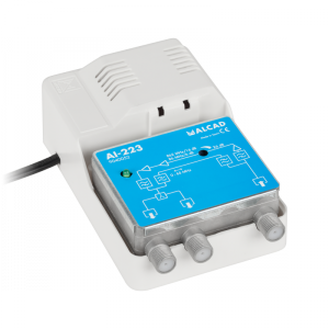 Wzmacniacz antenowy wewnętrzny CATV (RP 65 MHz) 12V AI-223 ALCAD