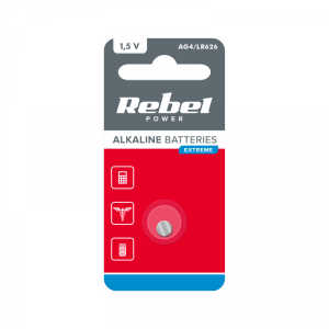 Bateria REBEL EXTREME AG4  1szt/blist.