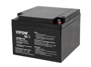 Akumulator żelowy VIPOW 12V 28Ah