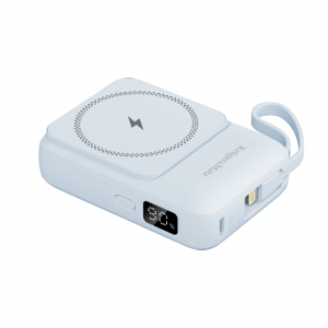 POWERBANK indukcyjny Kruger&Matz 10000 mAh Mag Safe z kablem niebieski