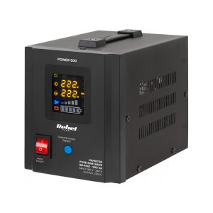 Zasilacz Awaryjny Rebel POWER-500 - przetwornica z czystym przebiegiem sinusoidalnym i funkcją ładowania  12V 230V 500VA/300W
