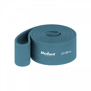 Guma do ćwiczeń lateksowa - Power Band PL-6, niebieska 27-68 kg  REBEL ACTIVE