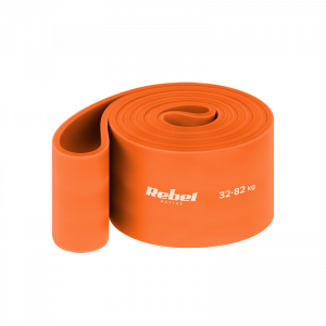 Guma do ćwiczeń lateksowa - Power Band PL-7, pomarańczowa 32-82 kg  REBEL ACTIVE