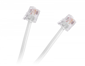 Kabel telefon.abonencki 20m biały