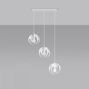 Lampa wisząca TULOS 3L biała