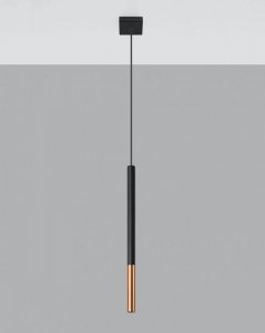 Lampa wisząca MOZAICA 1 czarny/miedź