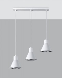 Lampa wisząca TAZILA 3 biała [ES111]
