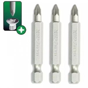 Końcówki wkrętakowe Pozidriv PZ2x50mm, 3szt blister