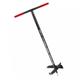 Świder do gleby ręczny ze stali borowej, 250 mm