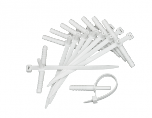 Uchwyt montażowy UM, fi8mm, biały, 100szt., H.7203, Pawbol