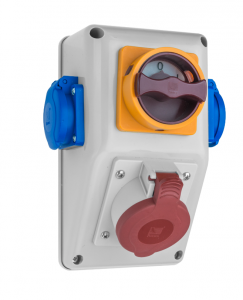 Rozdzielnica R-BOX KOMPAKT: 1x16A/5P, 2x250V, 1x0/1 25A, 400V, IP44, B.165/2/01, Pawbol