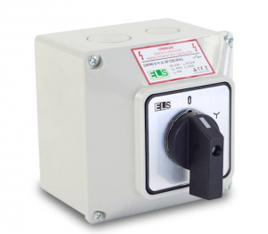 Łącznik krzywkowy 0‑Y‑D 63A 3P w obudowie IP65, LW63 0‑Y‑D 3P OB, ELS 