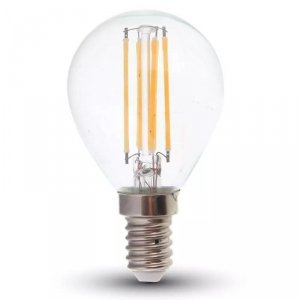 Żarówka LED V-TAC 6W Filament E14 Kulka P45 VT-2466 2700K 600lm