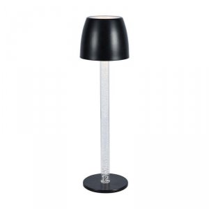 Lampka stołowa nocna V-TAC 3W LED 37cm ładowanie ściemnianie czarna VT-7576 3000K 310lm