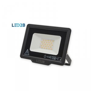 Naświetlacz LED MH 20W 6500K IP65 czarny LED2B