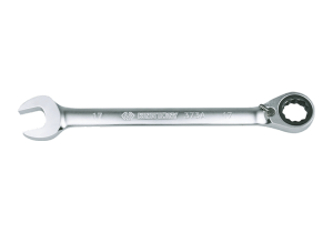 KLUCZ PŁASKO-OCZKOWY Z GRZECHOTKĄ DWUKIERUNKOWĄ 72 ZĘBY Z BLOKADĄ OCZKA 159 x 10mm King Tony