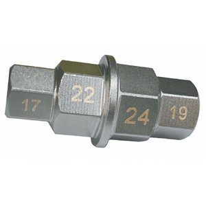 KLUCZ STOPNIOWY 3/8 Z ROZMIARAMI 17, 19, 22, 24mm