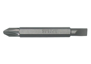 BIT DWUSTRONNY 1/4 KRZYŻAK No.2 / PŁASKI 5,5 x 1,0 x 60mm King Tony