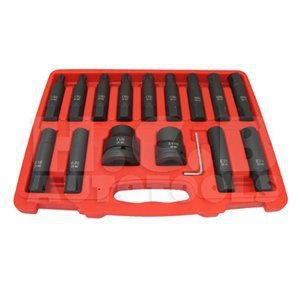 ZESTAW NASADEK 3/4 + 1 HEX, TORX, GWIAZDKOWE, 16 cz. H.C.B