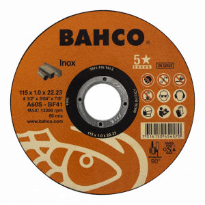 Tarcza do cięcia Inox 125 x 1.0 x 22.23mm BAHCO (25 szt.)