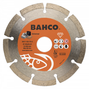 Tarcza diamentowa 125mm x 2.0mm x 22.23mm do ceramiki segmenty spiekane 7 mm BAHCO
