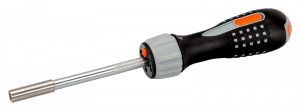 Wkrętak ręczny z grzechotką i lampką LED 1/4 cala, długość 135 mm BAHCO