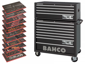 Wózek narzędziowy z nadstawką i wkładami piankowymi, 758 sztuk BAHCO