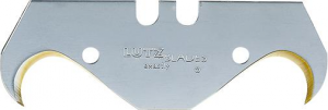 Ostrze z podwoj.pazurem TiN 60x18,7x0,65mm, 10 szt. w opakowaniu LUTZ BLADES