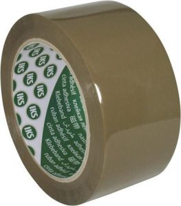 Tasma opakowaniowa F290, na nosniku z poliprop, z natur.klejem kauczuk. 50mmx66m, kolor brazowy