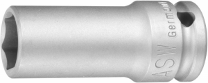 Udarowa koncowka wymiennaklucza nasadowego, dluga 1/2 21mm ASW