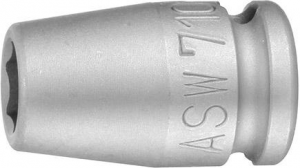 Udarowa koncowka wymiennaklucza nasadowego, 3/8 10mm ASW