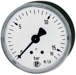 Manometr,z przylaczem tylnym centrycznym 50mm 0-6 barow G1/4 RIEGLER