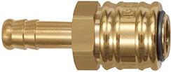 Szybkozlacze z mosiadzu, srednica nom.7,2mm, z tulejka do weza Ø9mm RIEGLER