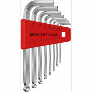 Zest.kluczy trzpien.kąt. w uchw.z tworz.sztuczn. 8-częściowy, 1,5-8mmkońc. kulista PB Swiss Tools