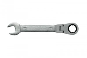 Klucz płasko-oczkowy przegubowy z zapadką 15 mm Teng Tools