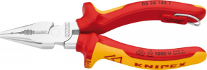 Szczypce uniwersalne VDE, 145mm, spiczaste, TT, 08 26 145 T, KNIPEX