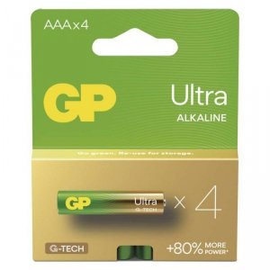 GP Bateria alkaliczna ULTRA AAA (LR03) 4PP MB