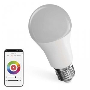 GoSmart Żarówka LED A60 / E27 / 9 W (60 W) / 806 lm / RGB / ściemnialna / WiFi