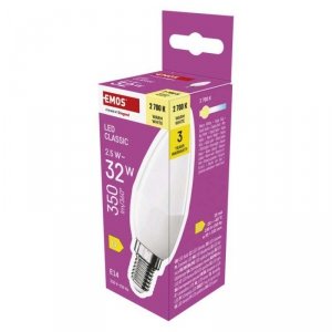 Żarówka LED Classic świeczka  / E14 / 2,5 W (32 W) / 350 lm / ciepła biel