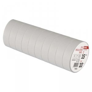 Taśma izolacyjna PVC 15mm / 10m biała