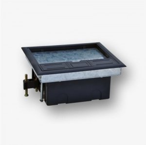 Box podłogowy 8M - puszka podłogowa 8-modułowa do montażu gniazd standardu 22,5x45 mm ( 45x45 mm)