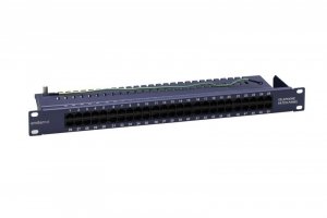 Panel 19 telefoniczny/ISDN 50XRJ45 (1U) niebieski