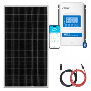 Zestaw do kampera panel sztywny 180W, regulator ładowania MPPT
