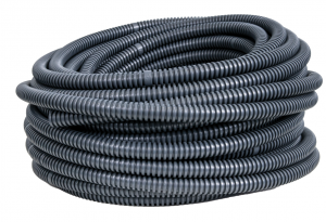 Rura karbowana typ 320N, 18/13,5mm, bez pilota, odporna na UV, samogasnąca, ciemnoszara, 25mb, 6108-25P, Pawbol